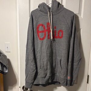 NWOT-  Men’s Homage Scarlet/Gray Ohio State Buckeyes Hoodie.  XL. Never worn.